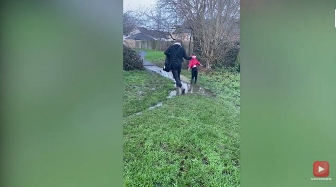 Saving Son From Deep Puddle | DAD LEVEL 100
