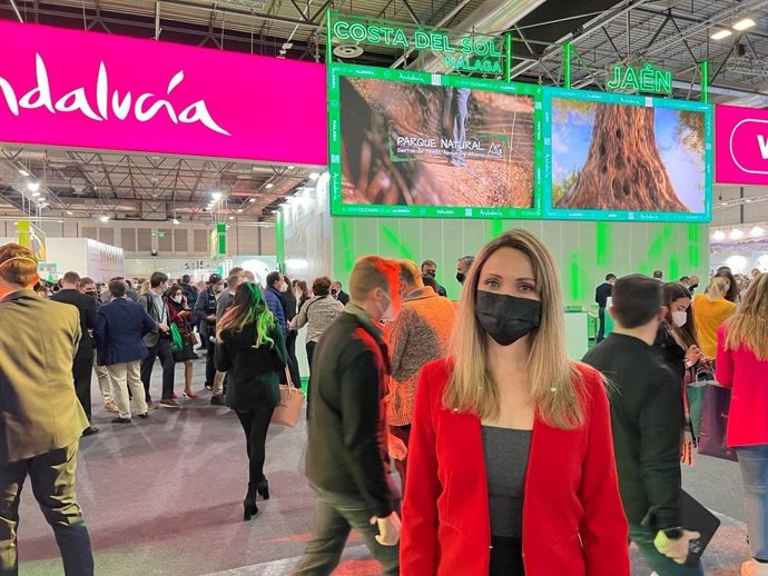 María Ponce, Diputada Provincial De Cs Y Senadora, Hoy En El Expositor De Huelva En Fitur.