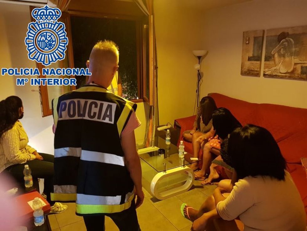 Imagen de archivo de una operación contra la trata