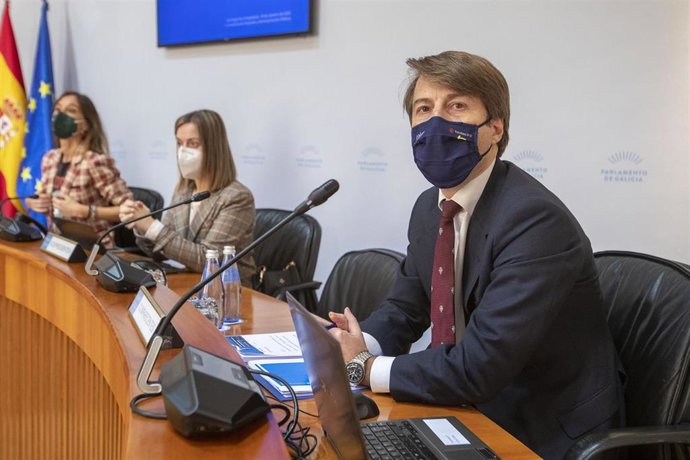 El conselleiro de Facenda, Miguel Corgos, comparece en la comisión especial de estudio para abordar la propuesta de la Comunidad ante la reforma del sistema de financiación.