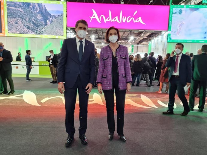 El delegado del Gobierno de España en Andalucía, Pedro Fernández, en Fitur