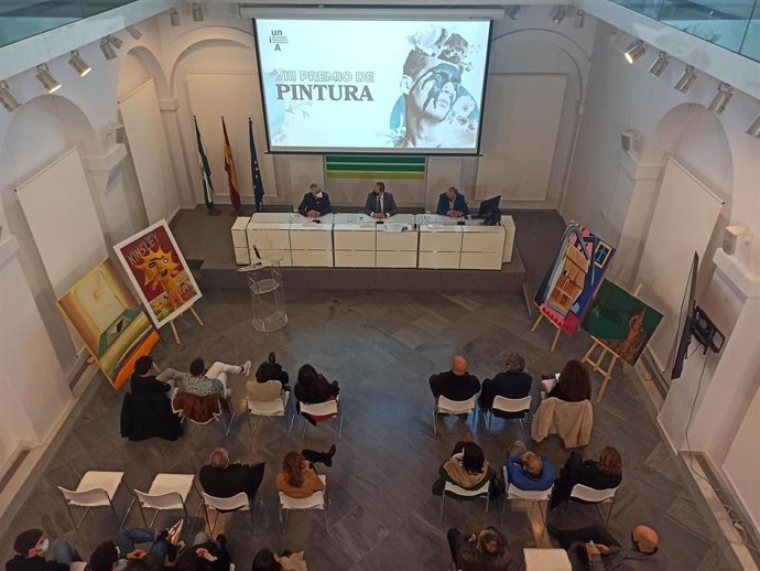 Acto de entrega de la octava edición del Premio UNIA de Pintura.