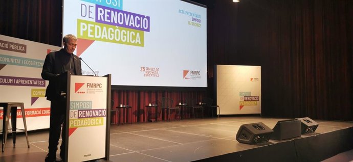 El conseller Josep Gonzlez-Cambray en el simposi de la FMRPC