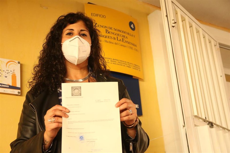 Archivo - Sandra Heredia presenta su escrito