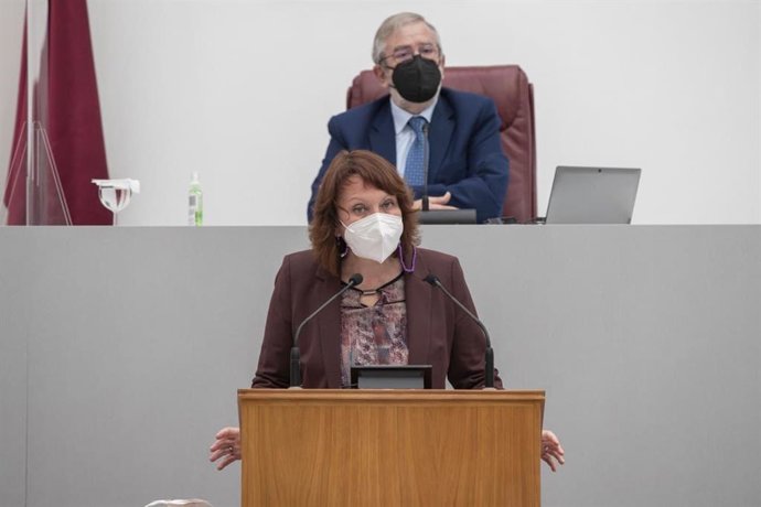 María Marín, portavoz regional de Podemos, sobre la visita de López Miras a FITUR