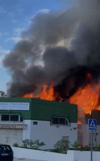 Dos heridos por el incendio en una vivienda en la barriada malagueña de El Palo