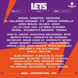Cartel del XVII Let's Festival de L'Hospitalet de Llobregat (Barcelona).