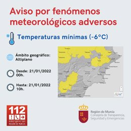 El Altiplano estará en la madrugada de este viernes en alerta amarilla por temperaturas mínimas de hasta -6 grados