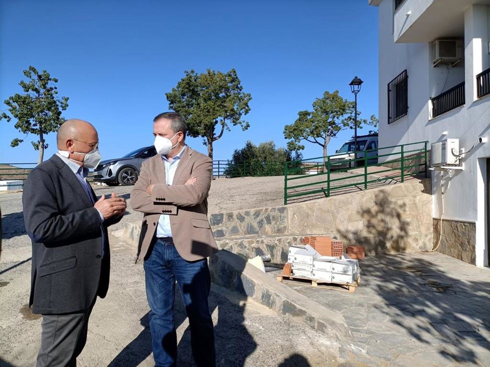 José Luis Delgado en su visita a Taberno (Almería)