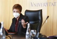 La rectora de la UV reivindica la presencialidad: "Los estudiantes necesitan la vida universitaria"