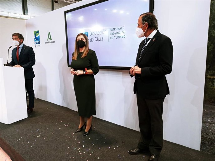 La presidenta de la Diputación de Cádiz, Irene García, durante la celebración del Día de la Provincia en Fitur.
