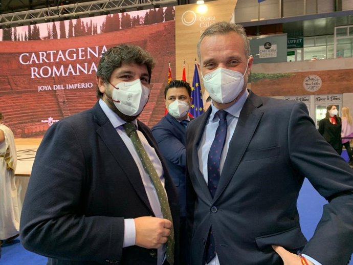 Joaquín Segado y López Miras en Fitur