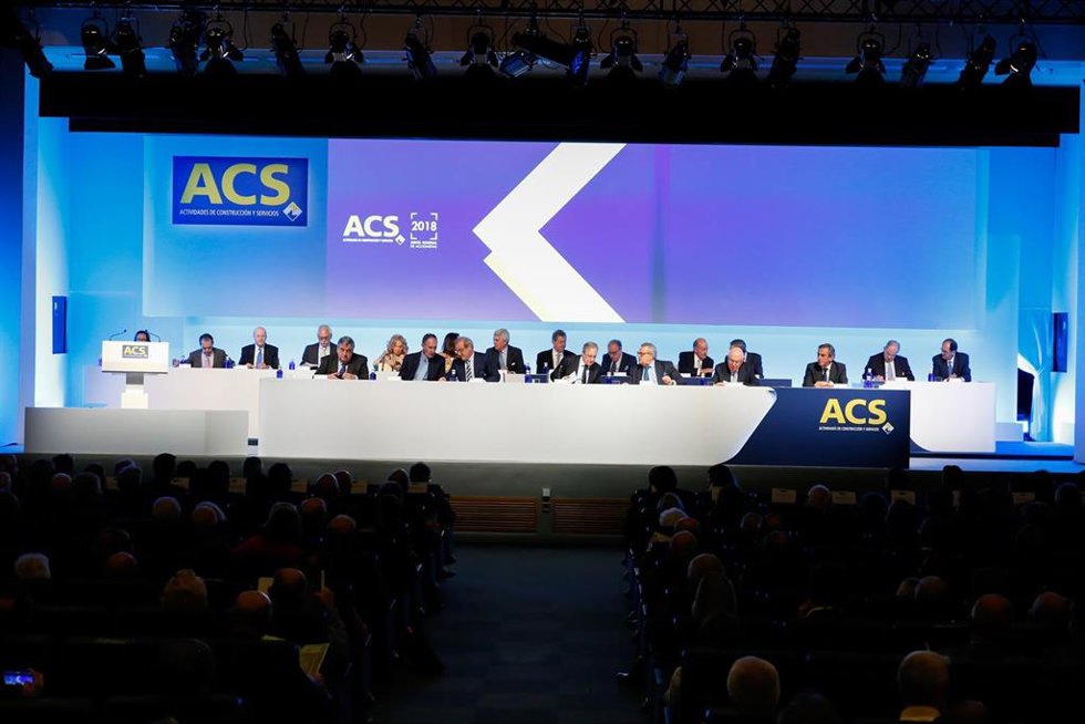 Archivo - Junta de Accionistas de ACS anterior a la pandemia