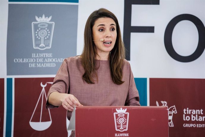 La ministra de Igualdad, Irene Montero.