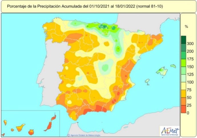 El año hidrológico acumula un 30 por ciento de déficit respecto a los niveles normales.