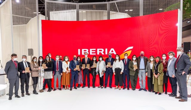 Foto de familia de los premios Iberia 2021
