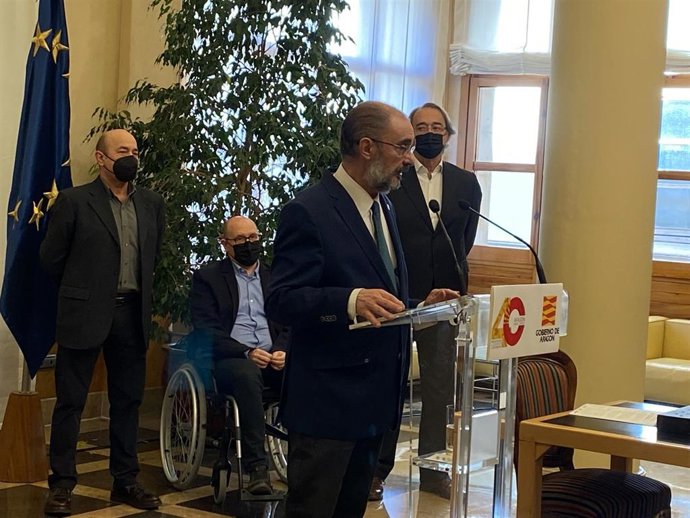 Los agentes sociales apoyan a Lambán en la búsqueda de financiación autonómica que garantice la calidad de servicios.