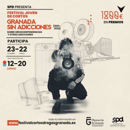 La Diputación de Granada organiza el primer Festival Joven de Cortos para concienciar sobre las drogas y otras adicciones.