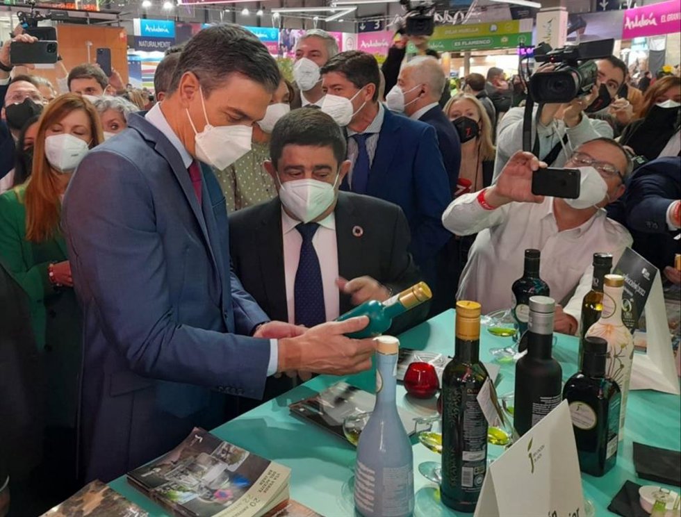 Sánchez conociendo los Jaén Selección