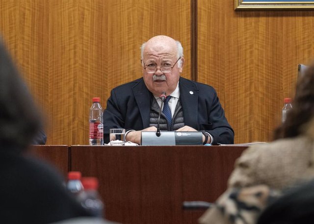 Jesús Aguirre, este viernes durante su comparecencia en comisión del Parlamento andaluz