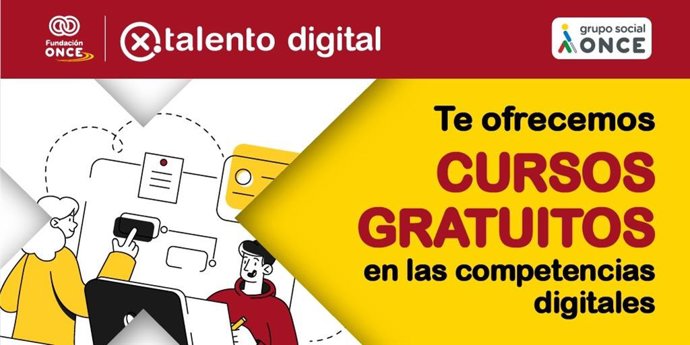 Fundación ONCE lanza la tercera edición de su curso formativo online 'Transformación digital para emprendedores con discapacidad',  mediante su programa 'Por Talento Digital'