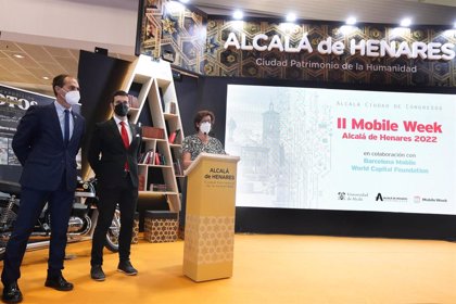 Alcalá presenta en Fitur la segunda edición de la Mobile Week tras albergar  en 2021 a más de  personas