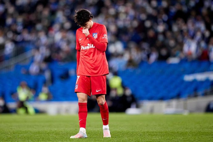 El jugador del Atlético de Madrid Joao Felix durante el partido de octavos de final de Copa del Rey ante la Real Sociedad de la temporada 2021-2022.
