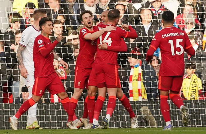 Liverpool - Brentford de la temporada 2021-2022.