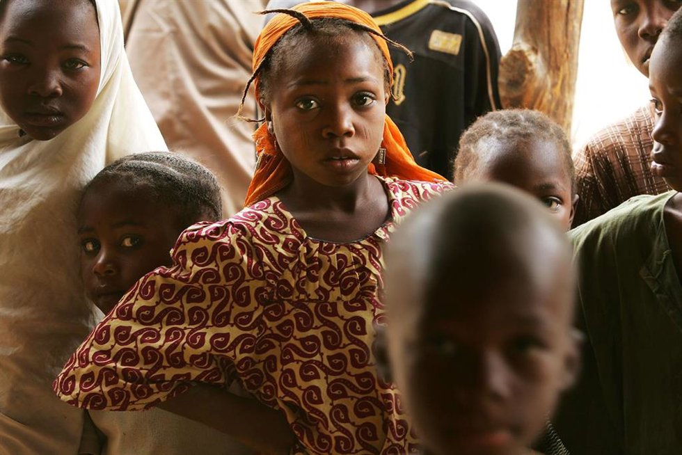 Imagen de archivo de niñas en Nigeria