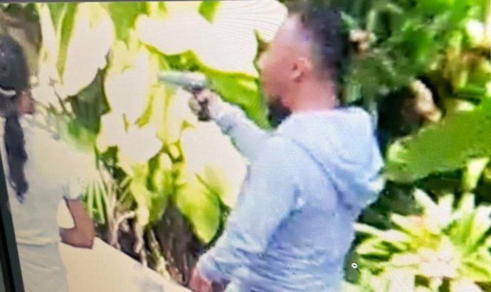 El presunto asesino, captado por una de las cámaras de seguridad del hoyel Xcaret.