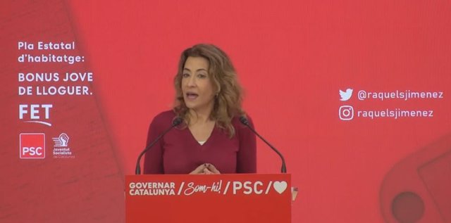 La ministra de Transports, Mobilitat i Agenda Urbana del Govern, Raquel Sánchez