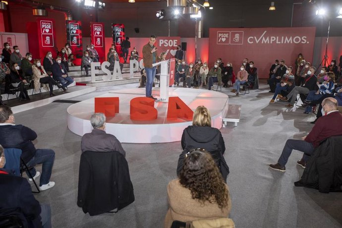 Acto del PSOE celebrado en Gijón.