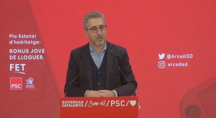 El conseller de Política Territorial, Obres Públiques i Mobilitat de la Generalitat Valenciana i secretari federal d'Habitatge del PSOE, Arcadi Espanya
