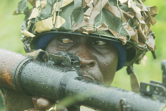 Archivo - Imagen de archivo de un militar nigeriano