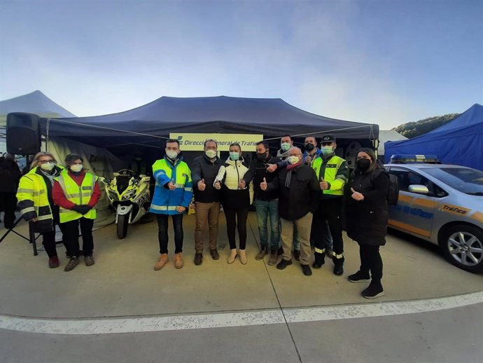 La delegada del Gobierno, Viriginia Barcones, visita la concentración motorista Motauros, en Tordesillas (Valladolid).