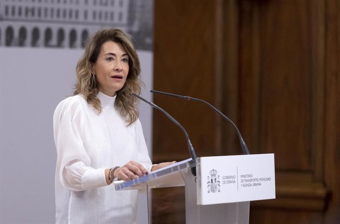 La ministra de Transportes, Movilidad y Agenda Urbana, Raquel Sánchez