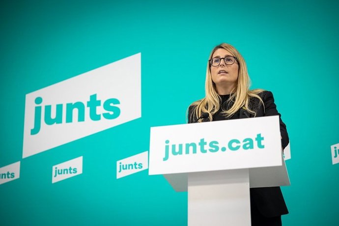 Archivo - Arxivo - La vicepresidenta de Junts i diputada en el Parlament, Elsa Artadi