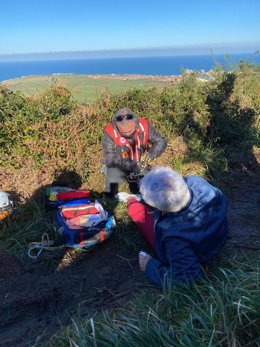 Rescate a una mujer en La Picota