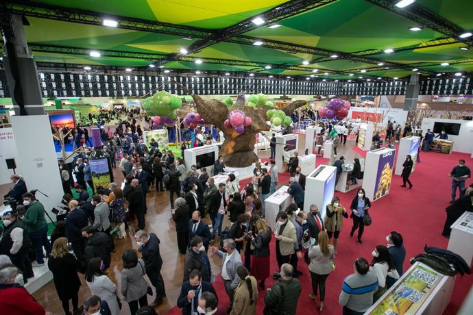 Vista general del estand de Castilla-La Mancha en Fitur 2022.