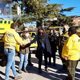 La consellera d'Acció Climtica, Alimentació i Agenda Rural de la Generalitat, Teresa Jord, en un acte d'agrament a les ADF