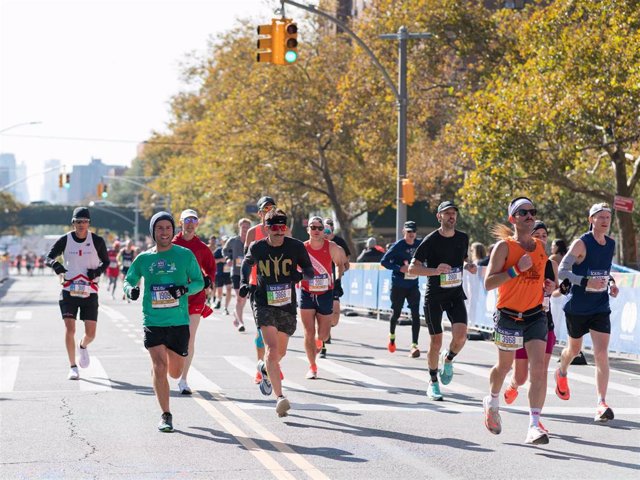 New York City celebrates the 50th TCS Marathon where runners race through the  five boroughs in 26.2 miles ending in Central Park.