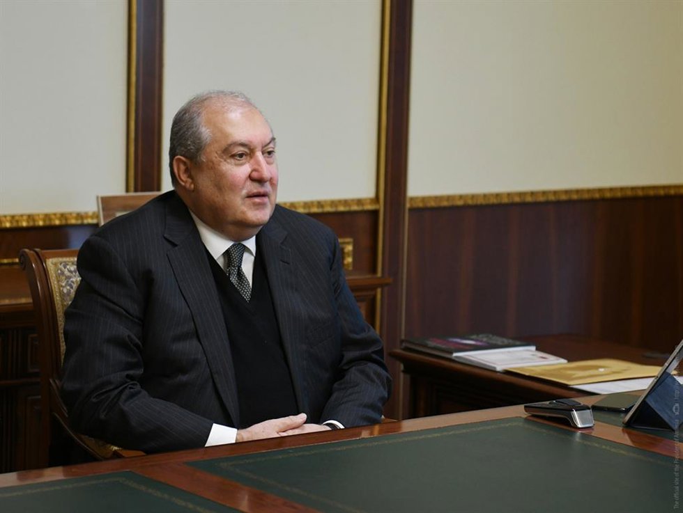 Archivo - El presidente de Armenia, Armen Sarkissian