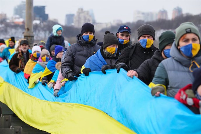 Celebración del Día de Ucrania en Kiev