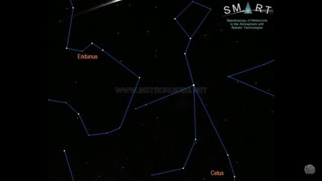 Bola de fuego por un satélite