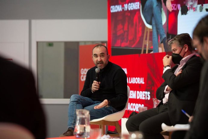 El secretario general de CC.OO, Javier Pacheco