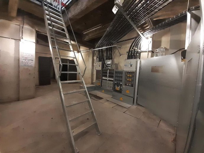 Las obras en uno de los dos centros de Sabadell (Barcelona).