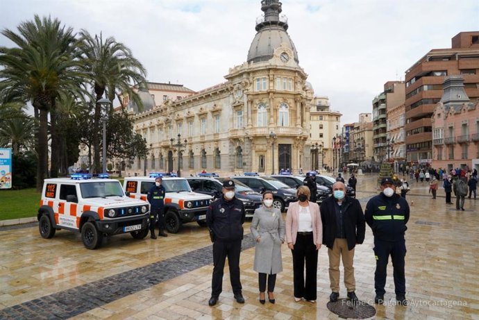 Cartagena refuerza la seguridad con seis nuevos vehículos para Policía Local y Protección Civil