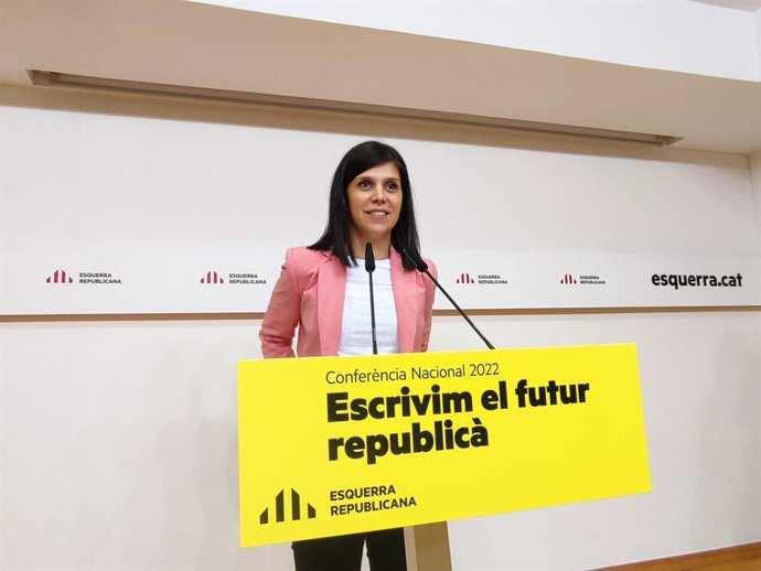 La secretaria general adjunta y portavoz de ERC, Marta Vilalta.