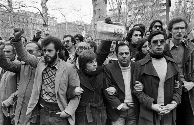 ENTIERRO POR LOS ABOGADOS LABORALISTAS ASESINADOS EN ATOCHA