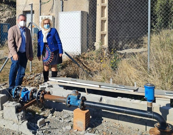 José Luis Delgado en su visita a Partaloa